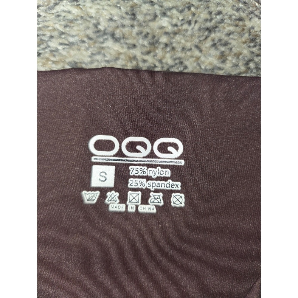OQQ Womens Espresso Brown Wide Leg Yoga Pants High Waisted Athletic Trousers S - Picture 3 of 3